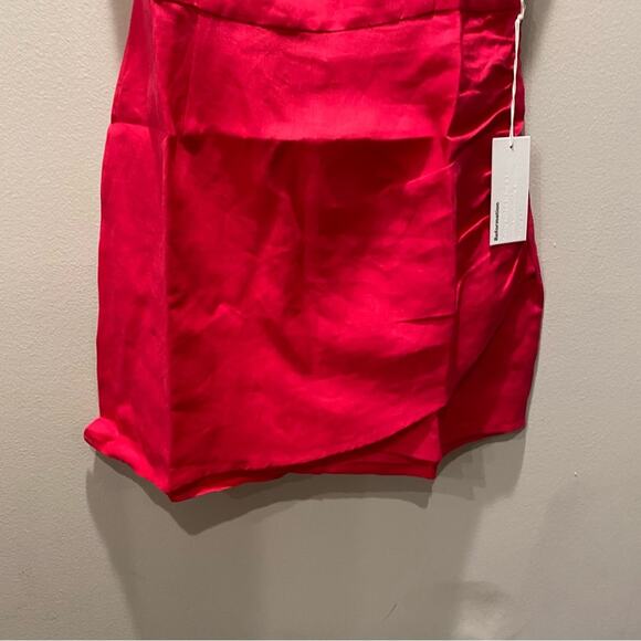 Reformation Lambert Linen Mini Dress Pink Women’s Sustainable Fashion Open Back - Picture 10 of 12